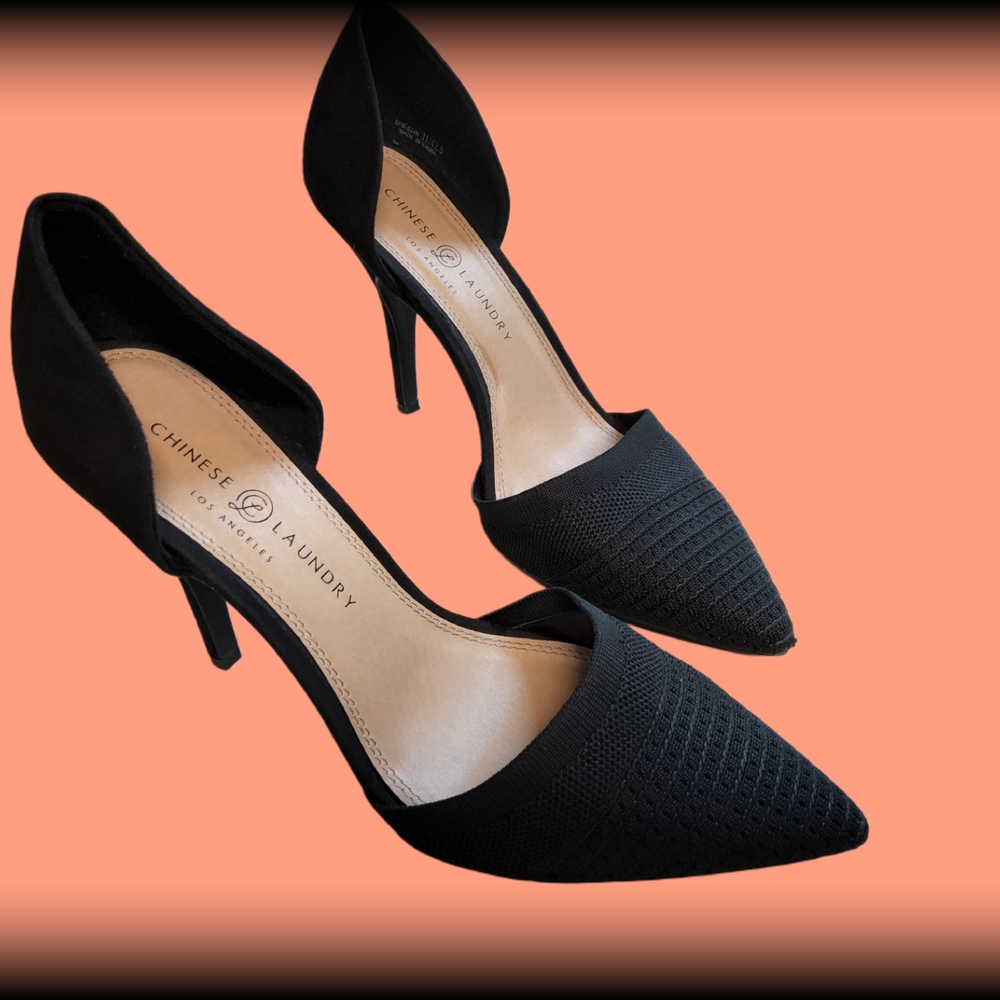 Chinese Laundry Black D'Orsay Stiletto Heels